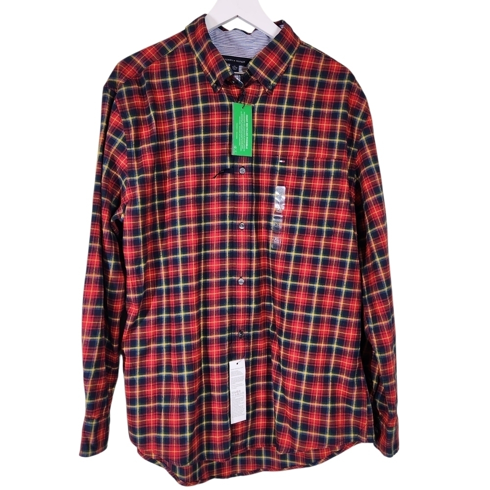 NWT Tommy Hilfiger Plaid Shirt, SZ XL